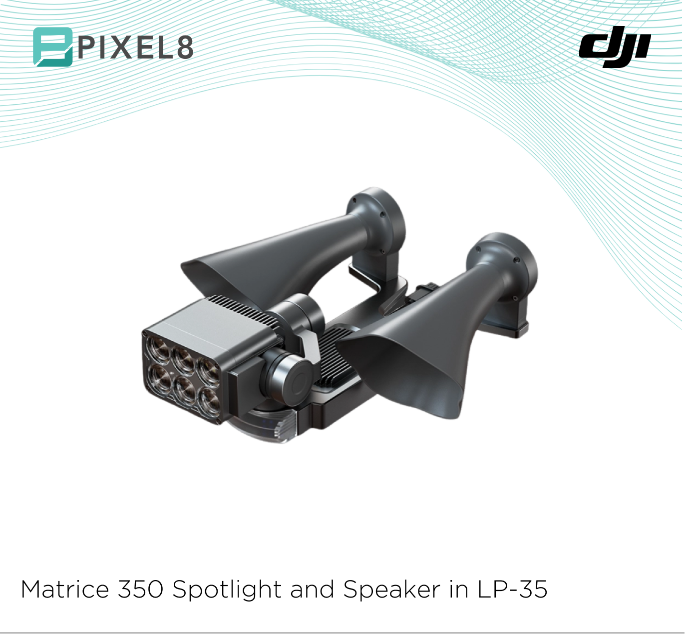 Matrice 350 Spotlight and Speaker in LP-35