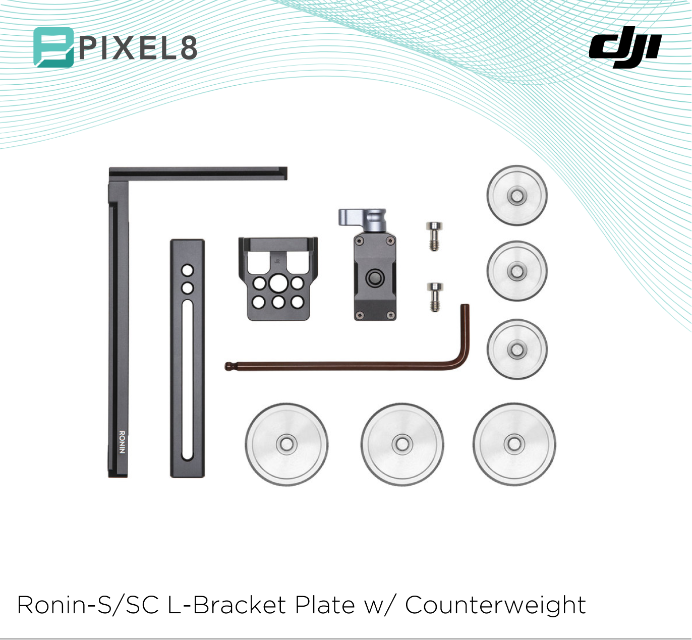 Ronin-S/SC L-Bracket Plate with Counterweight