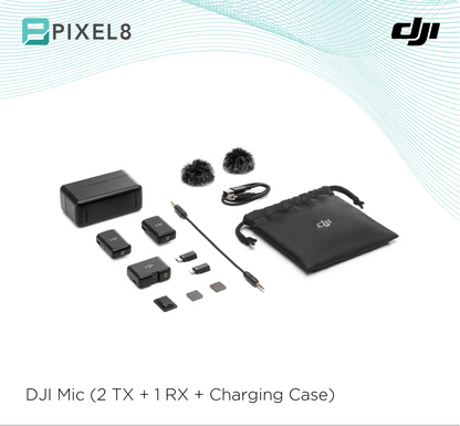 DJI Mic (2 TX + 1 RX + Charging Case)
